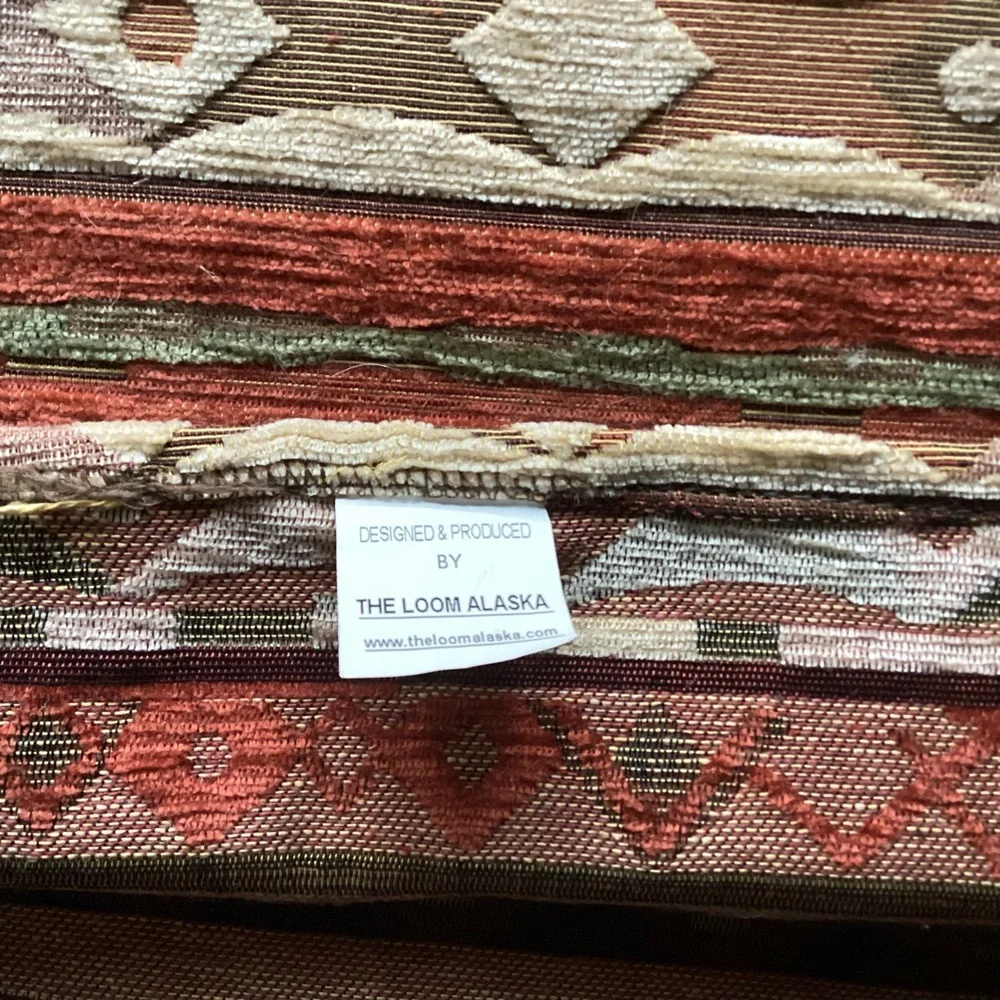 ALASKAN NATIVE MADE TABLE RUNNER 16 1/2” x 88” CRAFTSMANSHIP BY THE LOOM